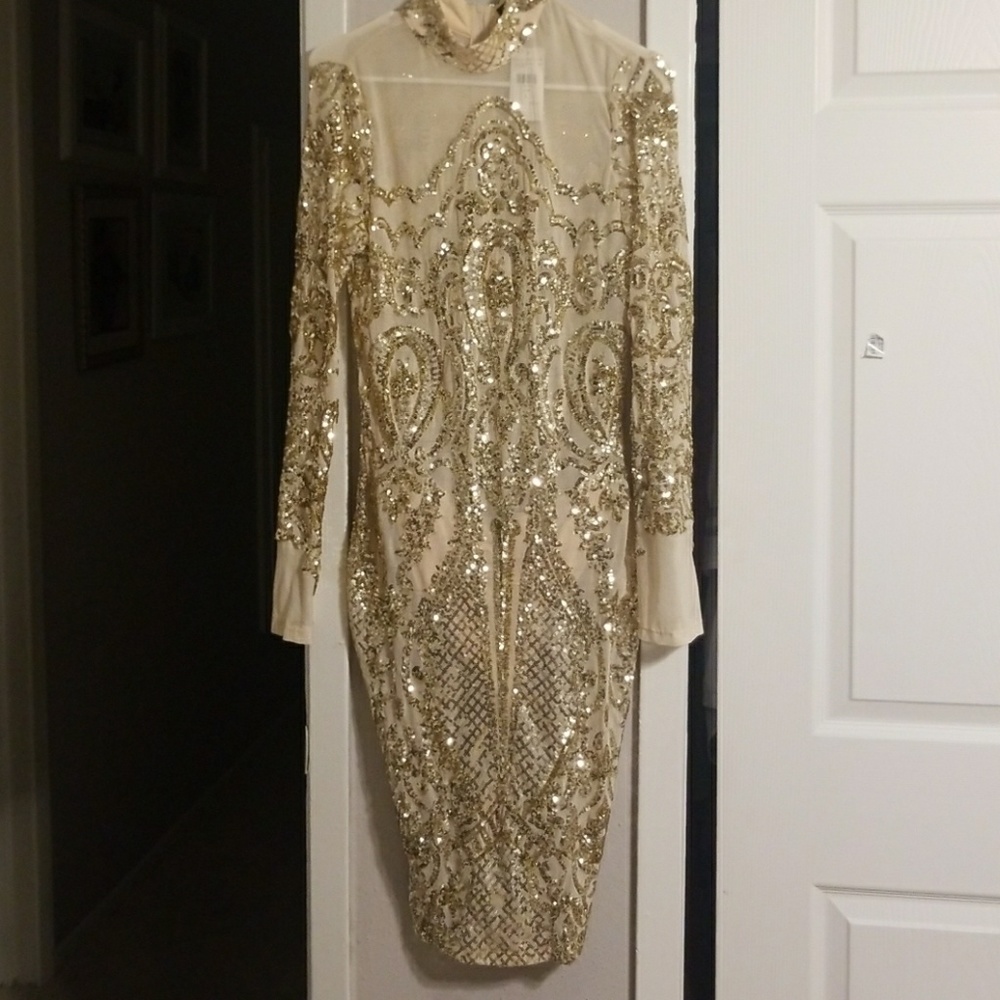 Sequin midi dress